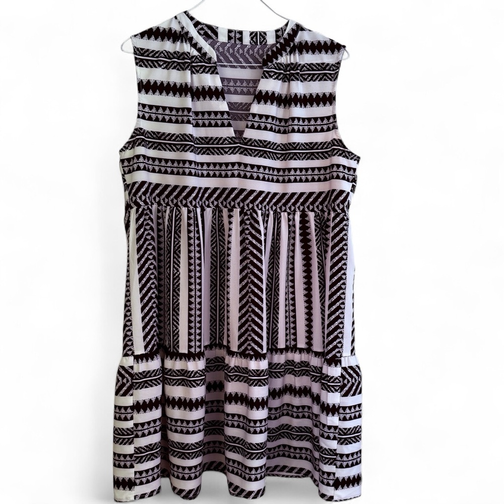 Cupshe Monochrome Patterned Mini Dress - Picture 5 of 8